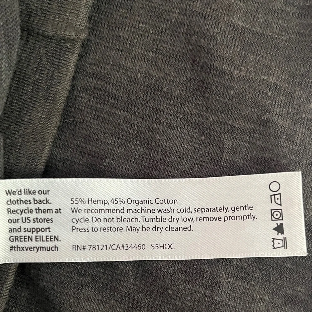 Eileen Fisher dark grey lantern pant - Picture 5 of 8